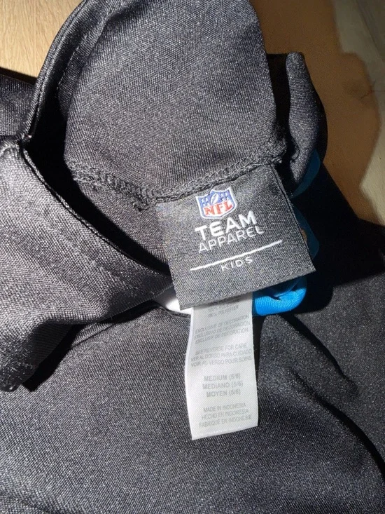 NFL Kids Black Hoodie with Blue Accent - Picture 4 of 5